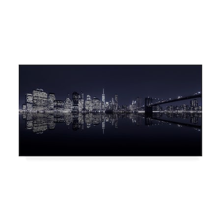 Jorge Ruiz Dueso 'Never Sleeps 3' Canvas Art,24x47